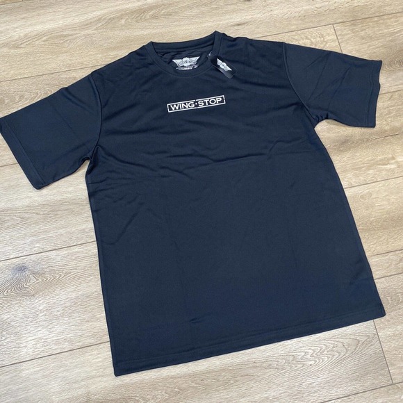 Wingstop Uniform Short Sleeve Shirt Men’s 2XL XXL Black NEW - Picture 1 of 4